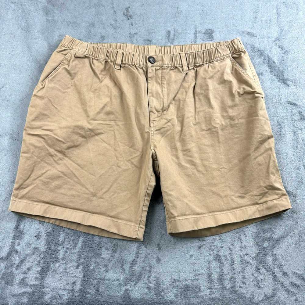 Chubbies Mens Shorts Size XXL Chino Khaki Regular Fit‎ 7" Classic Strech Waist